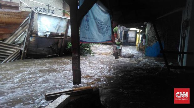 Tanggul Jati Padang Jebol Lagi, Puluhan Rumah Terendam Banjir