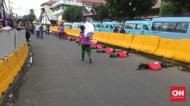Satu Jalur di Tanah Abang Sudah Ditutup Demi Bangun Tenda PKL