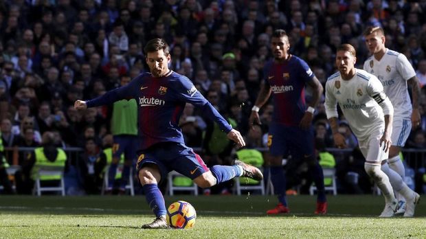 Akurasi tendangan penalti Lionel Messi tidak mencapai 100 persen.