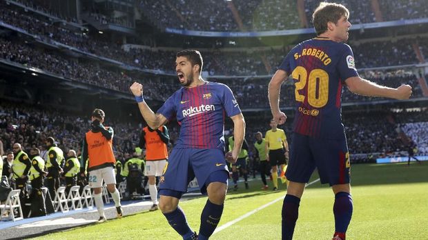Luis Suarez menjadi bagian penting dalam lini serang Barcelona.