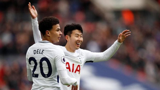 Dele Alli dan Son Heung-Min turut cetak gol kemenangan dalam laga Boxing Day 2017.