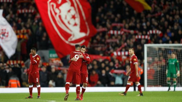 Liverpool tampil gemilang di babak kedua dan mencetak empat gol tambahan.