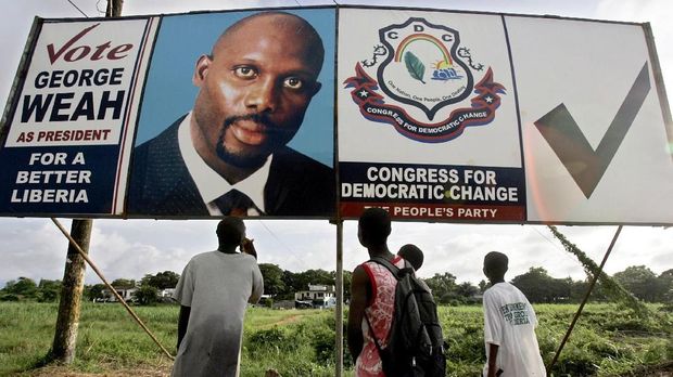 George Weah bakal dilantik menjadi Presiden Liberia pada 22 Januari 2018.