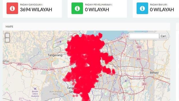 Netizen Keluhkan Listrik di Ribuan Wilayah Padam