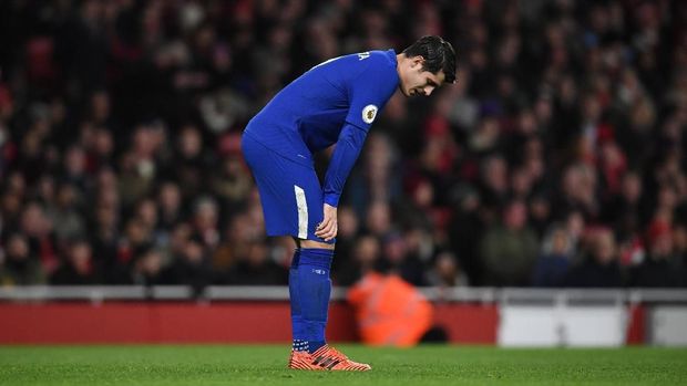 Alvaro Morata sejatinya bisa mencetak hattrick pada laga lawan Arsenal.