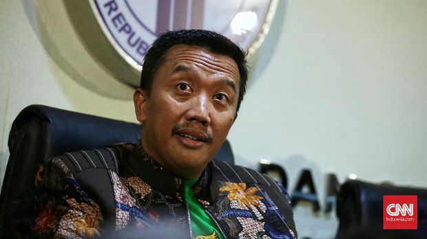 Menpora, Imam Nahrawi, diwakili Deputi IV Bidang Peningkatan Prestasi Olahraga Kemenpora, Mulyana.