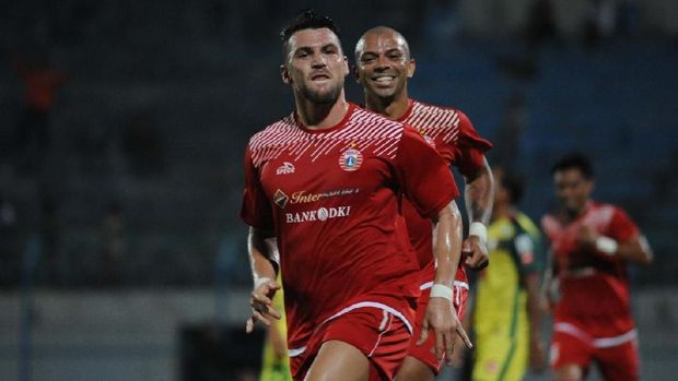 Persija sempat unggul 1-0 berkat gol Marko Simic. (