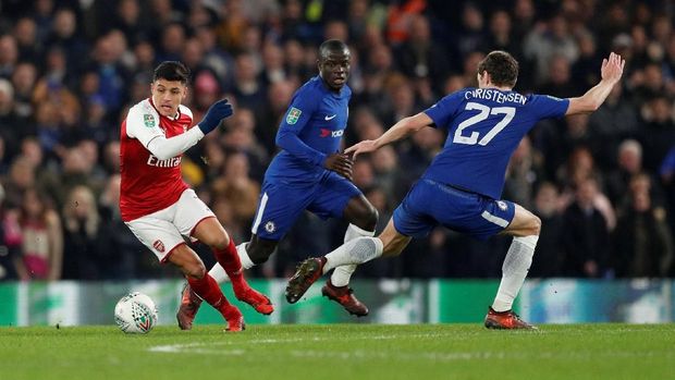 Chelsea hanya mampu bermain imbang tanpa gol melawan Arsenal.