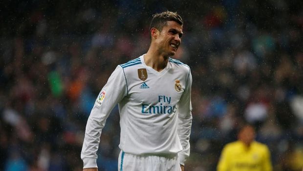 Cristiano Ronaldo gagal mengonversi peluang dalam laga kontra Villarreal, Sabtu (13/1) waktu setempat.