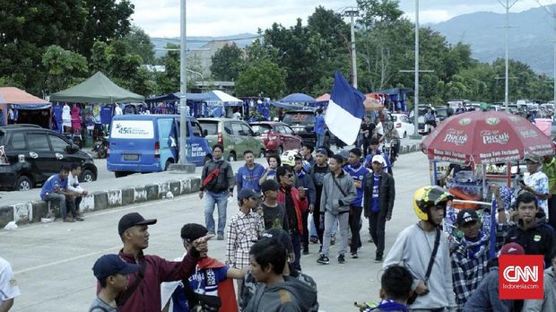 Suasana jelang laga pembuka Piala Presiden 2018, Persib Bandung vs Sriwijaya FC.
