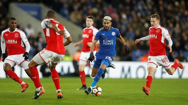 Riyad Mahrez dinilai menampilkan performa apik dalam laga babak keempat Piala FA.