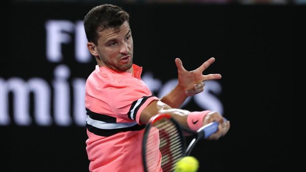 Grigor Dimitrov hampir tersungkur di babak kedua Australian Open 2018.