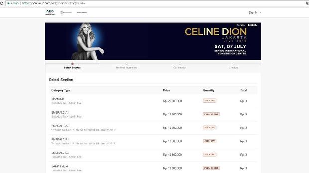 Tiket Konser Rp25 Juta Celine Dion Ludes Terjual