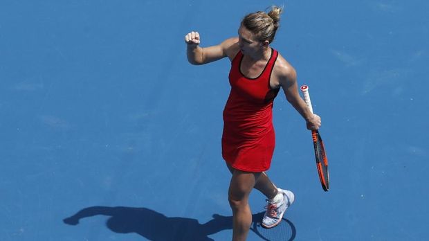 Simona Halep kerja keras untuk memastikan langkah ke perdelapan final.