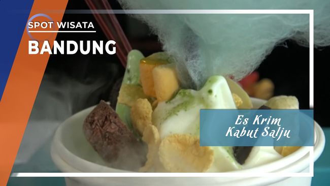 Es Krim Kabut Salju Es Krim Penuh Asap Yang Menggoyang Lidah Bandung