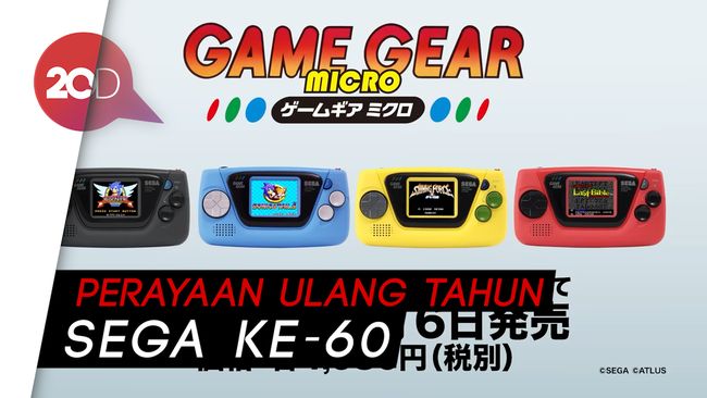 Sega Segera Rilis Game Gear Mini Seharga Rp 650 Ribuan