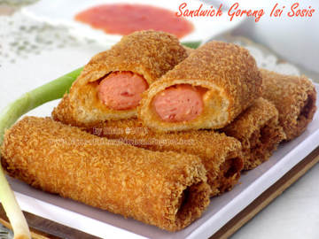  Resep  Sandwich Goreng Isi  Sosis