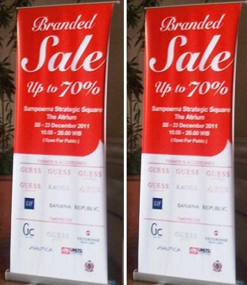 Branded Sale: Guess & GAP Diskon 70% Branded Sale: Guess & GAP Diskon 70%