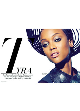 Foto: Seksinya Tyra Banks di Bazaar Singapura - 5