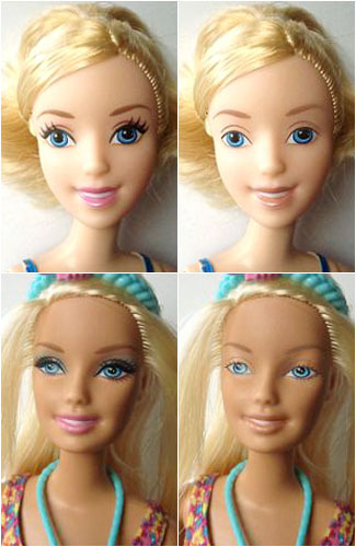 Ini Wajah  Asli Boneka  Barbie  Tanpa Make up