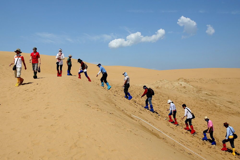 Unik Ada Padang  Pasir  Bersuara Mesin Mobil  di Mongolia