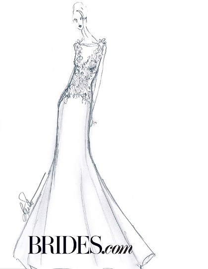 12 Desainer Buat Sketsa Gaun Pengantin untuk Kim 