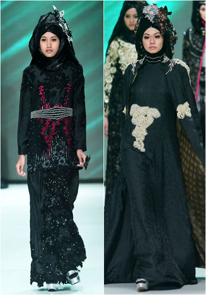  Hijab Style Gaun Pesta Nan Glamor Rancangan Rya Baraba