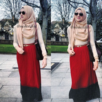 Hijab Style: Gaya Simple Feminin Tahmina, Hijabers Asal 