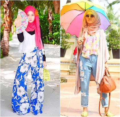 Outfit Ke Pantai Hijab