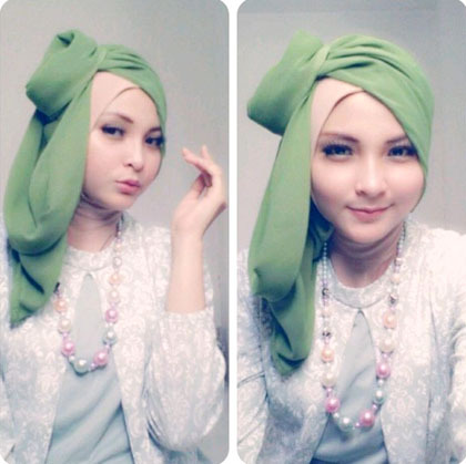 Hijab Hunt 2014: Cut Rani Hobi Berbagi Tutorial Hijab di 