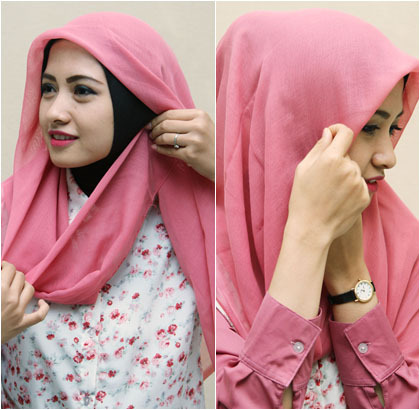 Tutorial Hijab Simple untuk Tampil Kasual Ala Juara 2 
