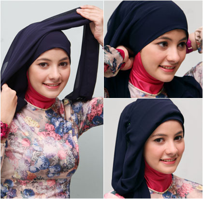 Tutorial Hijab  Turban Pakai  Scarf Panjang  untuk ke Pesta 