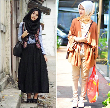 Hijab Style Gaya Streetstyle Foto Model Berhijab Lany 