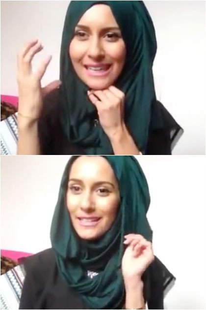 Tutorial Hijab untuk Wajah Bulat dari Dina Toki-O - 6