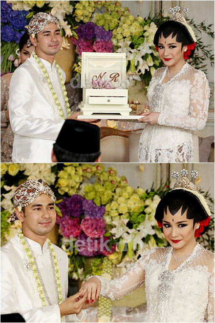 Foto: Penampilan Raffi & Nagita Slavina Berbusana Adat 