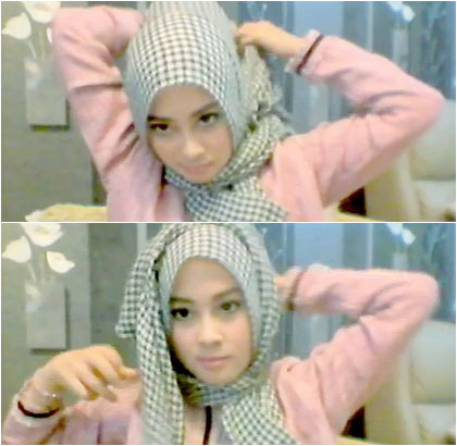 Tutorial Hijab Hanya 1 Menit Ala Personil 'Noura' Nina 