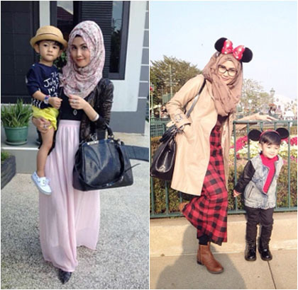  Hijab Style Gaya Stylish Ibu Anak Ala Selebgram Rezky 