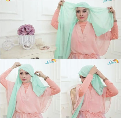 Bergaya Eksentrik Pakai Satu Anting dengan Tutorial Hijab Ini