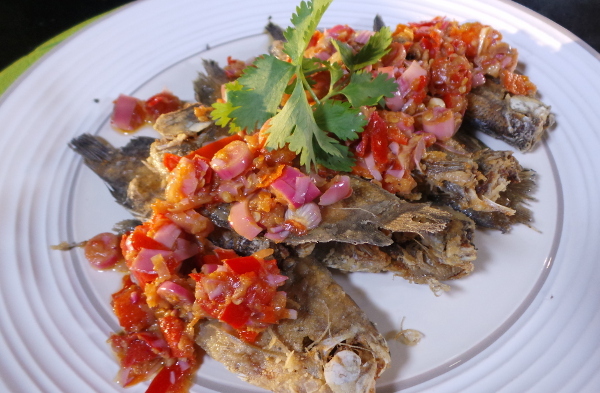 Resep Ikan  Sepat  Asin  Sambal Kecombrang