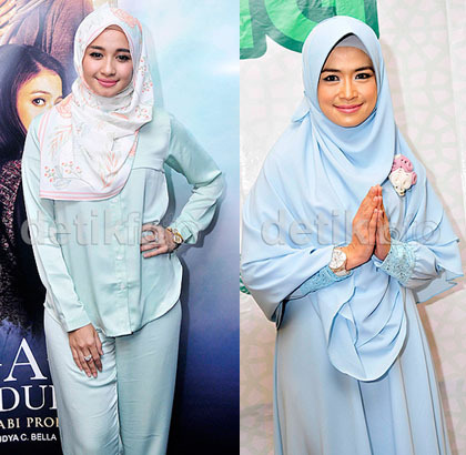 Inspirasi Gaya Hijab Untuk Lebaran ala Selebriti Indonesia