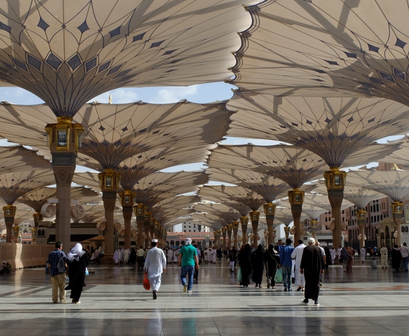 5 Fakta Menarik Payung Raksasa di Masjid Nabawi - 1