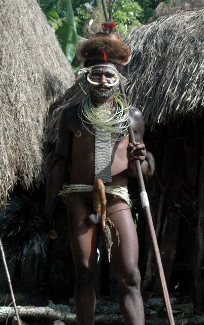 Suku Dani di Papua  Punya Kostum  Adat  yang Keren 5