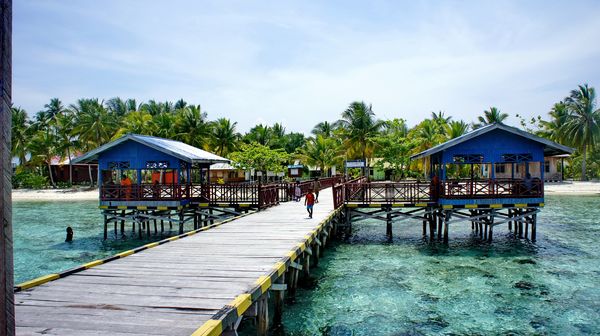 Dermaga Desa Wisata Arborek - Raja Ampat.