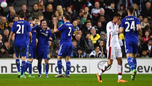 Oscar Hat-trick, Chelsea Gilas MK Dons 5-1