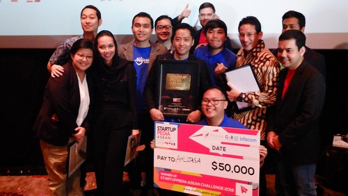 Juara Startuppedia ASEAN, Ahlijasa Diganjar Rp 650 Juta