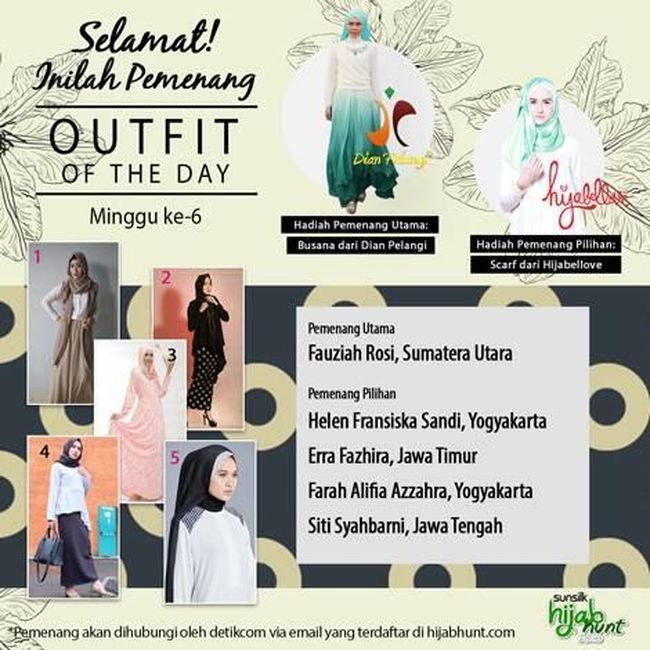 Foto: Selamat! Ini 5 Pemenang Sunsilk Hijab Hunt OOTD 
