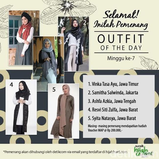 Foto: Cantik & Stylish, 5 Pemenang Sunsilk Hijab Hunt OOTD 