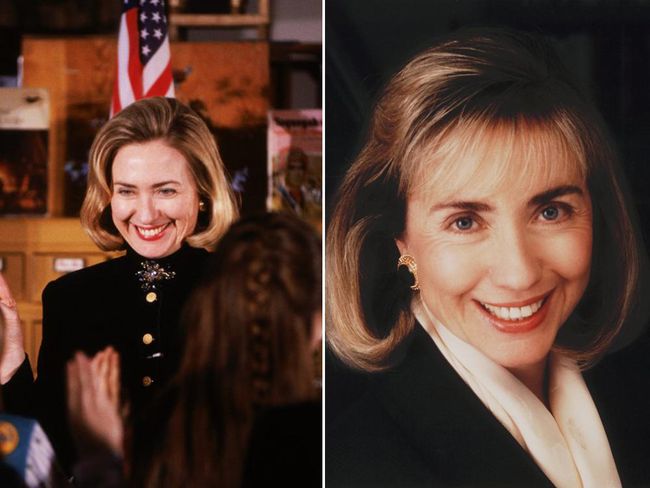 Tranformasi Rambut  Hillary Clinton Dari Masa ke Masa 3