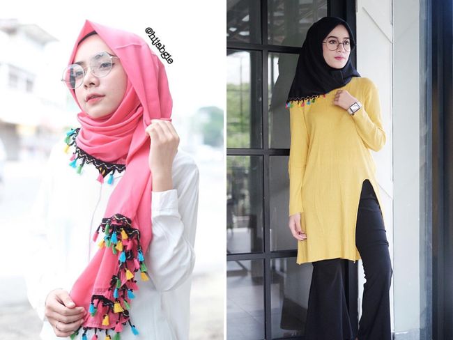  Trend Alert Jilbab Rumbai yang Dipakai Zaskia Sungkar 