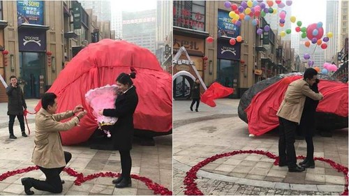 Bukan Cincin Berlian, Pria Ini Lamar Kekasihnya Pakai Batu 33 Ton